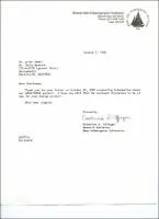 Correspondence: Letter from Catherine A. Offinger (WHOI - Research Assistant Deep Submergence Laboratory) to Mr. Azfar Kamal.