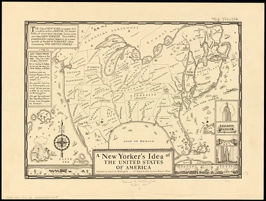 A New Yorker's idea of the United States of America
