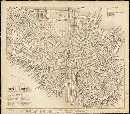 Plan of the city of Boston