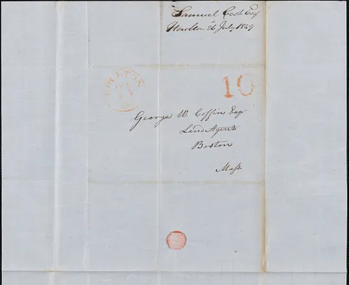 Samuel Cook to George Coffin, 26 July 1849