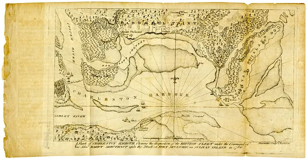 A sketch of Charleston Harbour