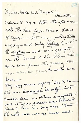 Letter from Madge Gates Wallace to Bess W. Truman