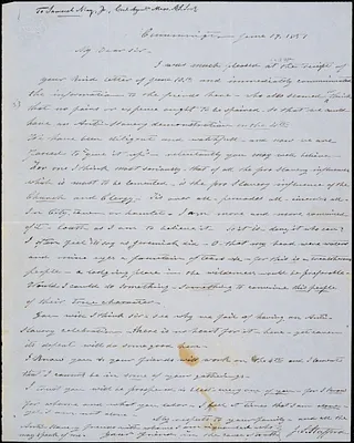 Letter from J.S. Stafford, Cummington, [Massachusetts], to Samuel May, 1851 June 19