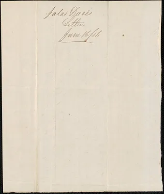J. Davis to W. A. Harrington, 16 June 1856