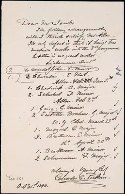 Letter from Charles C. Perkins to Francis H. Jenks, 1880 October 31