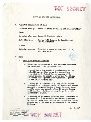 Memorandum, Notes on the Wake Conference