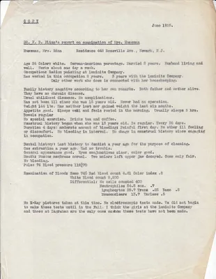 Report, June , 1925