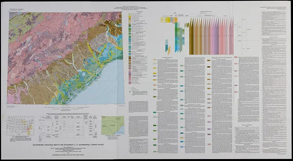 Quaternary geologic map of the Savannah 4° x 6° quadrangle, United States
