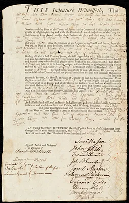 John Corbet indentured to apprentice with Ozias Morse of Boston, 3 October 1792