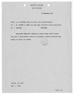 Cable from H. D. Maxwell to Justin Wolf