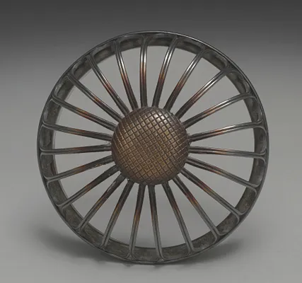 Lid for an Incense Burner with Flowers and Dots