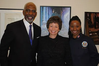 Valerie Jarrett with Barbara Smith, the White House Guest Chef
