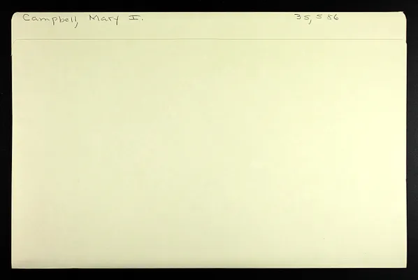 Campbell, Mary I.