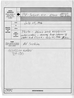 Truman Library Cross Reference Note