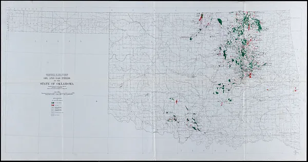 Oil and gas fields of the state of Oklahoma