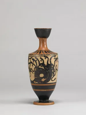 Herakles and Iolaos fighting the Lernaean Hydra