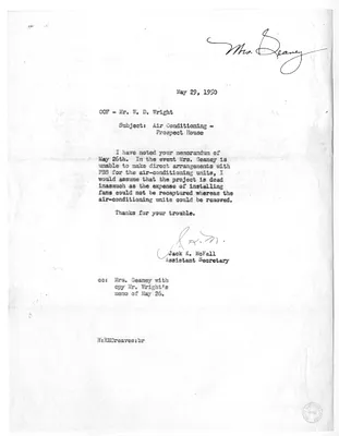 Correspondence Between Jack McFall and W. D. Wright