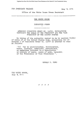 Executive Order Amending Executive Order No. 11649 [Executive Order]
