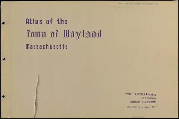 Atlas of the town of Wayland