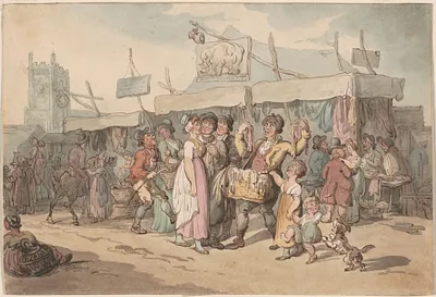 The fair near the village church