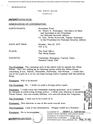 May 12, 1975 - Ford, Kissinger