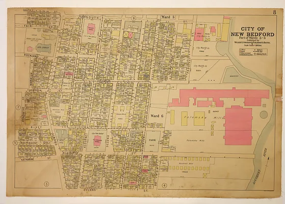 Atlas of the City of New Bedford, Part of Wards 5 - 6, plate 8