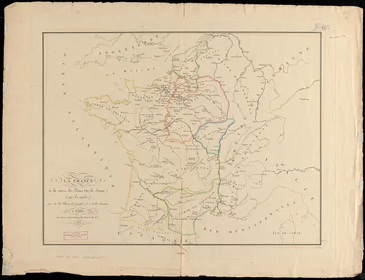 La France à la mort de Louis VII (Le Jeune) (1108-1180)