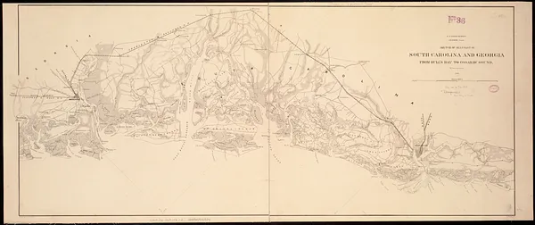 Sketch of sea coast of South Carolina and Georgia from Bull's Bay to Ossabaw Sound