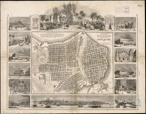 Plano pintoresco de la Habana