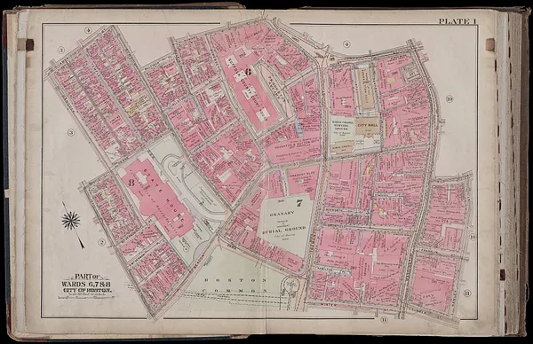 Atlas of the city of Boston, Boston proper and Back Bay : from actual surveys and official plans