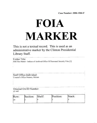 FBI Files Matter – Indices of Archived Personnel Security Files [2]