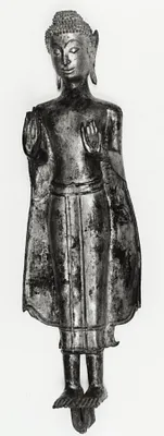 Standing Buddha, with Both Hands in ""Abhayamudra""