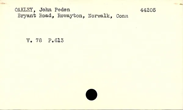 Fairfield County Superior Court, Index to Declarations of Intention, 1906-1963, Oakley-Pierini