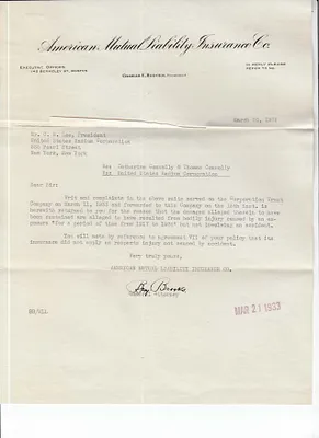 Letters Received to C.B. Lee, March 20, 1933