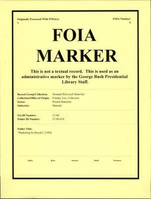 "Marketing for Results" [1994]