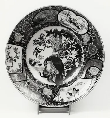 Dish with Hawks