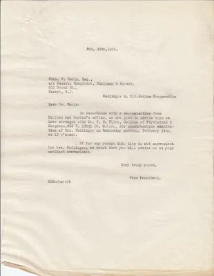 Letters Sent to Chas. W. Weeks [Charles W. Weeks], February 19, 1932