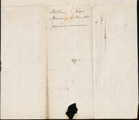 William Reed to George Coffin, 6 March 1833