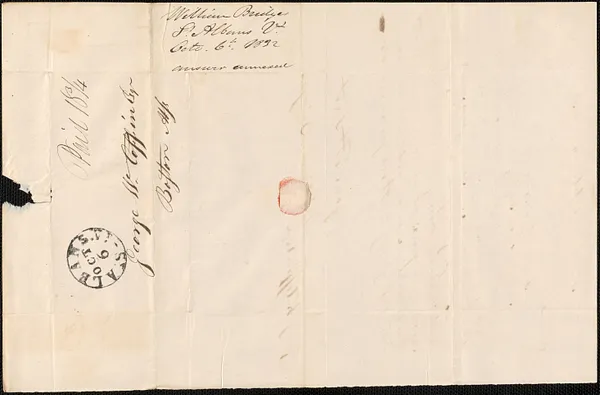 William Bridges to George Coffin, 6 October 1832