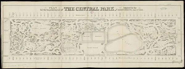 Plan for the improvement of the Central Park, adopted by the Commissioners, June 3rd, 1856