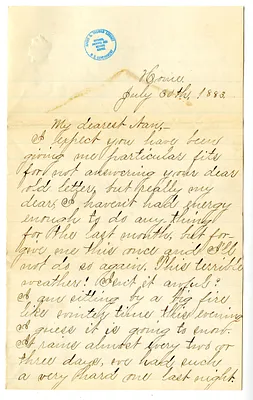 Letter from Mary Martha Truman to Nancy Bentley