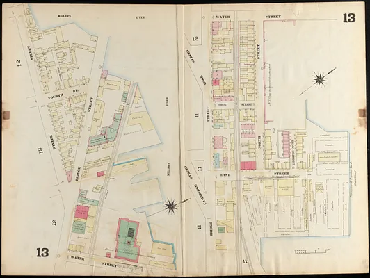 Insurance map of Charlestown : portions of Roxbury (now annexed to Boston) and Cambridge : 1868 : corrected Nov. 1871