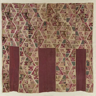 Tunic with Profile Animal and Human Heads