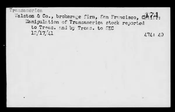 Transamerica (cont.) - Unemployment Relief