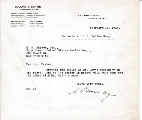 Letters Received to H.H. Barker, February 15, 1935