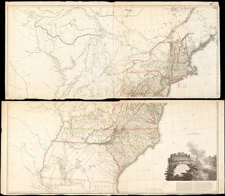 A map of the United States of North America