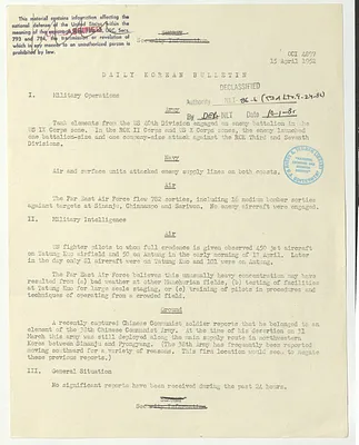 Memorandum, Daily Korean Bulletin