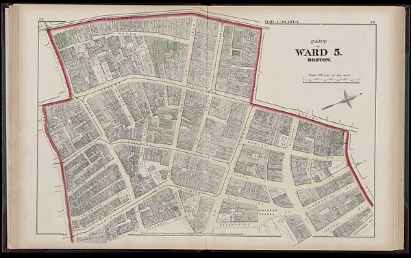 Atlas of the county of Suffolk, Massachusetts : vol. 1st including Boston proper : from actual surveys and official records