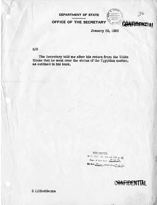 Memorandum of Conversation with Secretary of State Dean Acheson and Lucius Battle