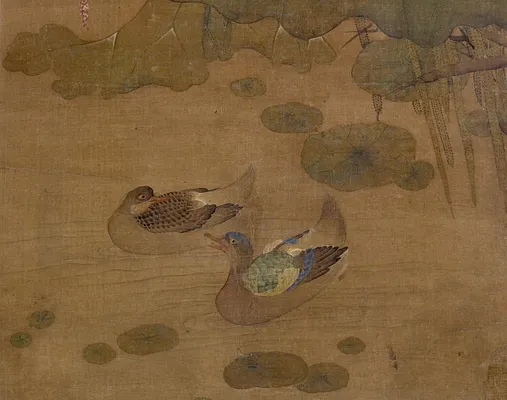Ducks in a Lotus Pond
